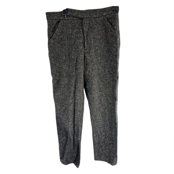 Dolce & Gabbana Tweed Slim Fit Cropped Wool Blend High Rise Pants - Picture 1 of 9